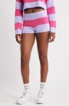 Florence By Mills Cotton Blend Rugby Sweater Shorts In Multi