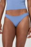 Florence By Mills Cotton Blend Thong In Blue