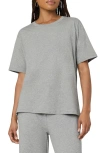 Florence By Mills Couch Date Oversize Cotton T-shirt In Heather Grey