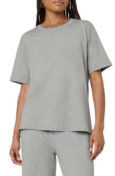 Florence By Mills Couch Date Oversize Cotton T-shirt In Heather Grey