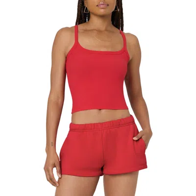 Florence By Mills Couch Date Rib Tank Top In Scarlet