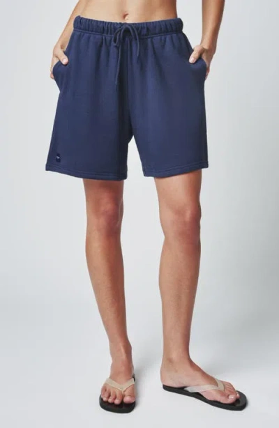 Florence By Mills Cozy Crush Boyfriend Shorts In Blue