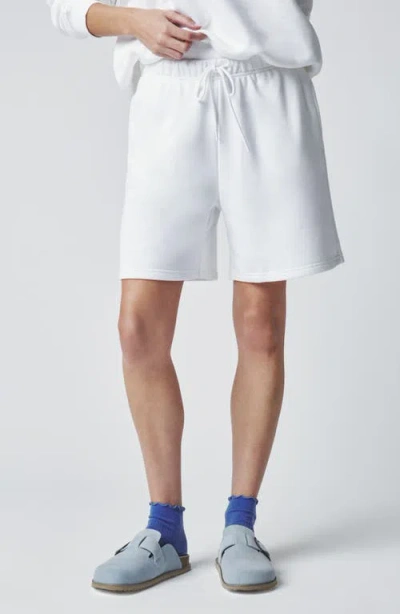Florence By Mills Cozy Crush Boyfriend Shorts In White