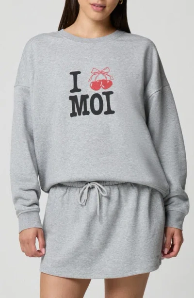 Florence By Mills Cozy Crush Graphic Sweatshirt In Gray