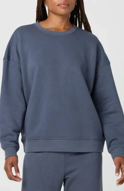 Florence By Mills Cozy Crush Oversize Sweatshirt In Blue