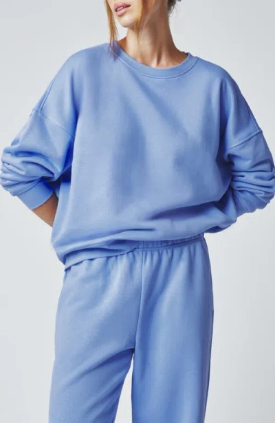 Florence By Mills Cozy Crush Oversize Sweatshirt In Blue