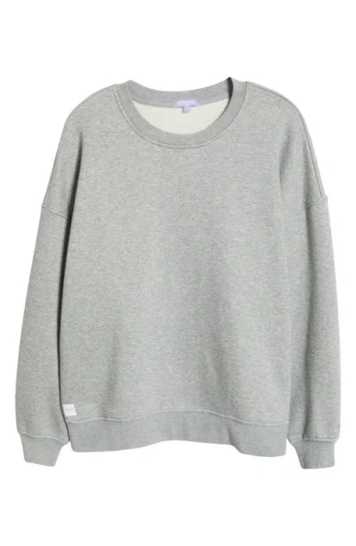 Florence By Mills Cozy Crush Oversize Sweatshirt In Heather Grey