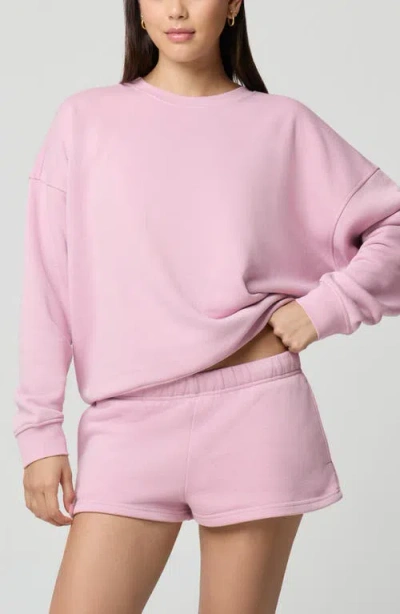 Florence By Mills Cozy Crush Oversize Sweatshirt In Pink