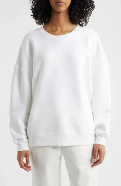 Florence By Mills Cozy Crush Oversize Sweatshirt In White