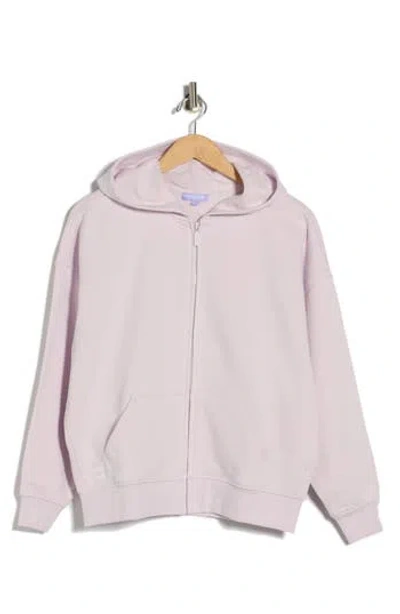 Florence By Mills Cozy Crush Oversize Zip Hoodie In Purple
