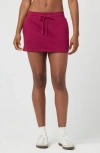 Florence By Mills Cozy Crush Sporty Skort In Burgundy