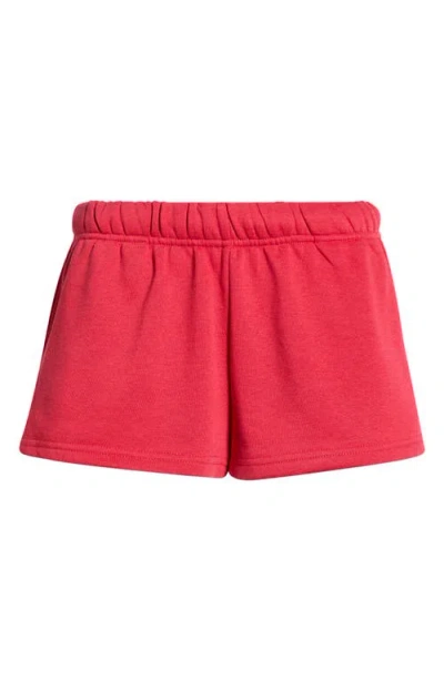 Florence By Mills Cozy Crush Sweat Shorts In Red