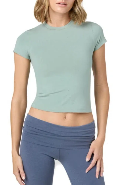 Florence By Mills Crewneck Stretch T-shirt In Iceberg Green
