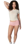 Florence By Mills Crewneck Stretch T-shirt In Whitecap Grey