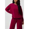 Florence By Mills Crewneck Velour Sweatshirt In Brown