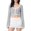 Florence By Mills Crop Cardigan In White