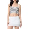 Florence By Mills Crop Cotton Camisole In Gray