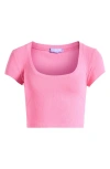 Florence By Mills Crop Rib Top In Aurora