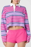 Florence By Mills Crop Rugby Shirt In Purple