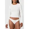 Florence By Mills Crop Top In White