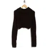 Florence By Mills Crop Turtleneck Sweater In Black