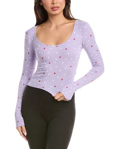Florence By Mills Daze Off Long Sleeve Top In Purple
