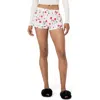 Florence By Mills Easy Cheeky Stripe Boxer Shorts In Rose Print Jet