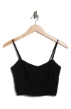 Florence By Mills Eyelet Button-up Camisole In Black