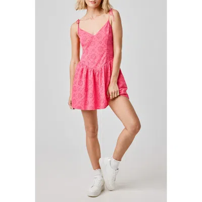 Florence By Mills Eyelet Cotton Mini Sundress