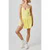 Florence By Mills Eyelet Cotton Mini Sundress In Yellow
