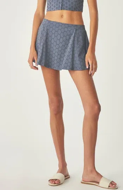 Florence By Mills Eyelet Mini Skort In Gray