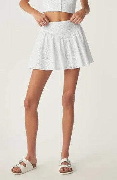 Florence By Mills Eyelet Mini Skort In White