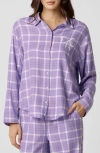 Florence By Mills Flannel Sleep Shirt In Purple