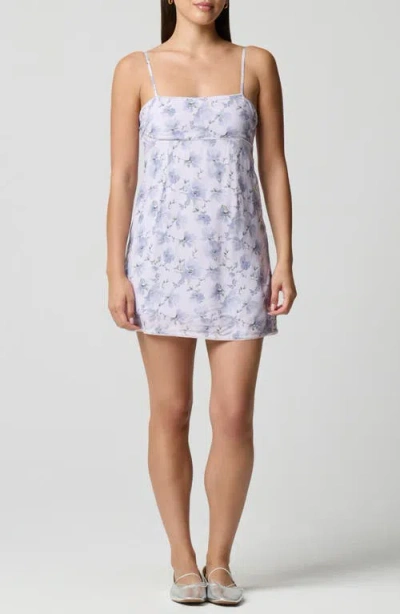 Florence By Mills Floral Square Neck Mini Sundress In Blue