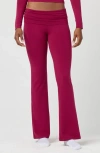 Florence By Mills Fold Down Flare Pants In Pink