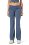 Florence By Mills Fold Down Flare Pants In Grisaille