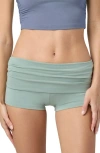 Florence By Mills Fold Down Shorts In Iceberg Green