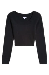 FLORENCE BY MILLS FLORENCE BY MILLS FUZZY CROP SWEATER