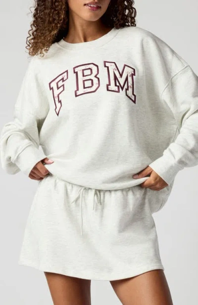 Florence By Mills Graphic Oversized Sweatshirt In White