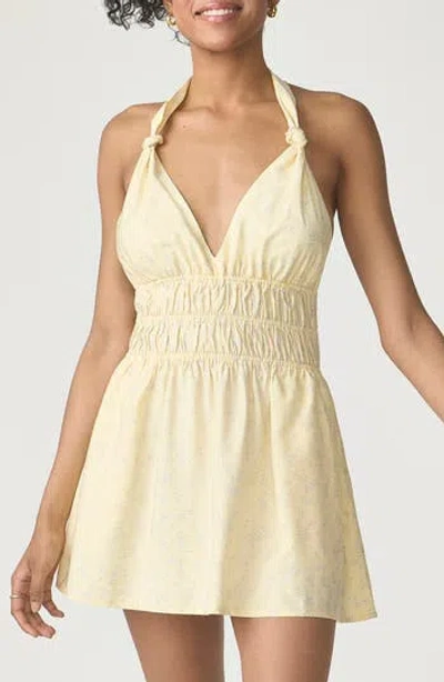 Florence By Mills Halter Minidress In Neutral