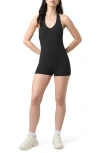 Florence By Mills Halter Terry Romper In Black