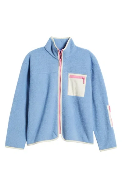 Florence By Mills High Pile Fleece Jacket In Endless Sky