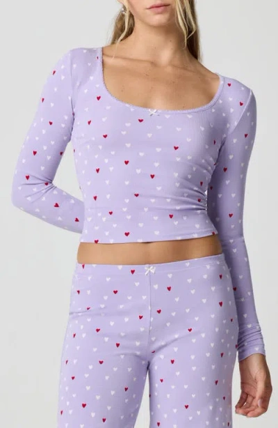 Florence By Mills Holidaze Rib Sleep Top In Blue