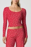 Florence By Mills Holidaze Rib Sleep Top In Pink