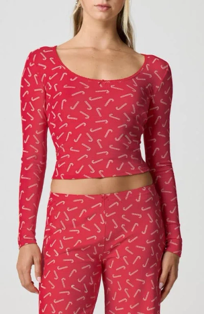 Florence By Mills Holidaze Rib Sleep Top In Pink