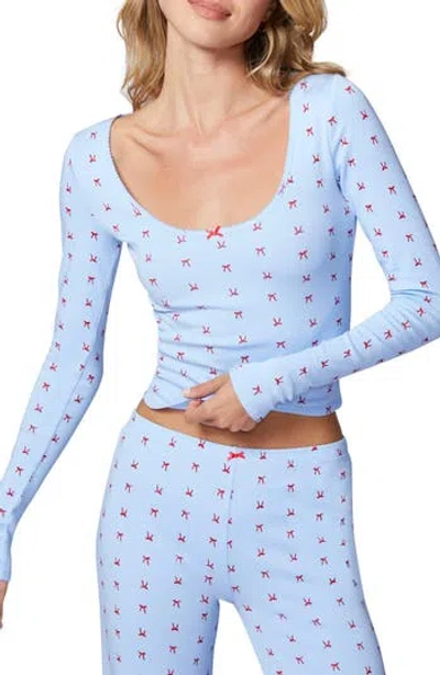 Florence By Mills Holidaze Rib Sleep Top In Windsurfer Ribn