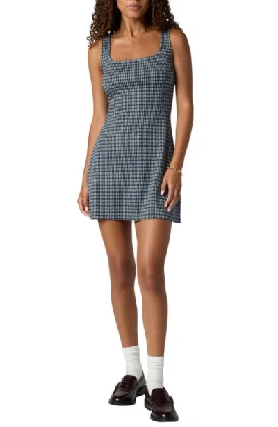 Florence By Mills Houndstooth Sleeveless Minidress In Gray