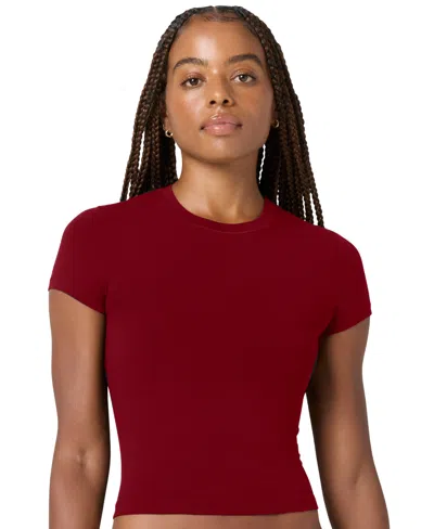 Florence By Mills Junior's Crewneck Short-sleeve T-shirt In Red