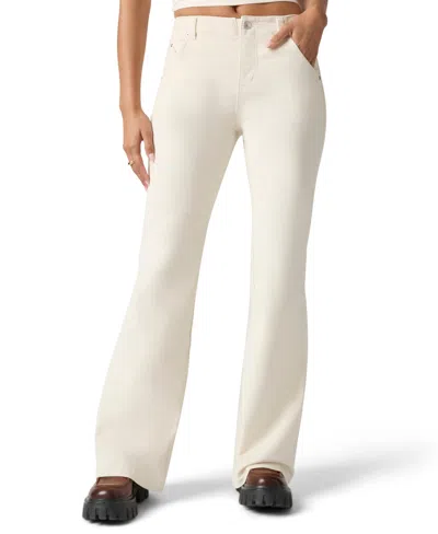 Florence By Mills Junior's Full-length Corduroy Flare Leg Pants In White