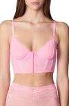 Florence By Mills Lace Bustier In Cotton Candy